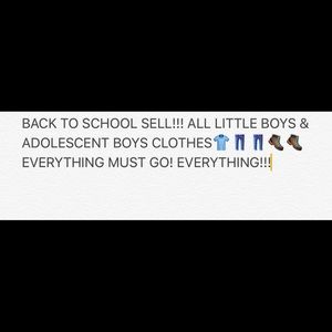 BOYS CLOTHES, SHOES ETC